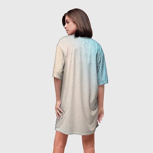 Женская длинная футболка Пикачу-девочка / 3D-принт – фото 4