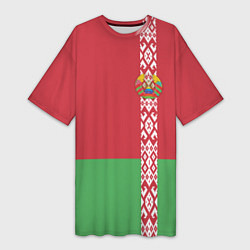 Женская длинная футболка Беларусь