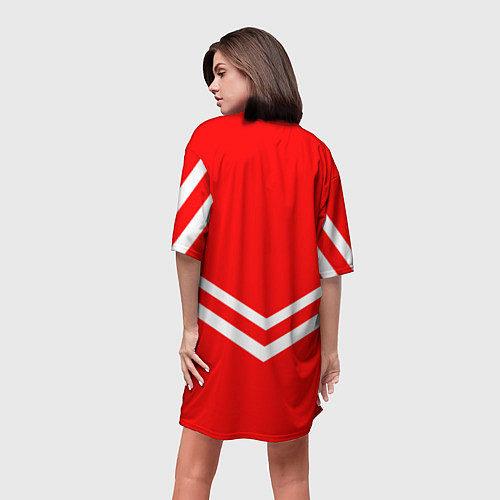 Женская длинная футболка Спартанский кабан / 3D-принт – фото 4