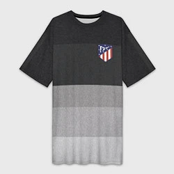 Женская длинная футболка ФК Атлетико Мадрид: Серый стиль