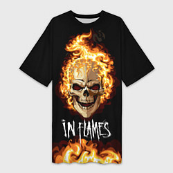 Женская длинная футболка In Flames