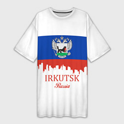 Футболка женская длинная Irkutsk: Russia, цвет: 3D-принт