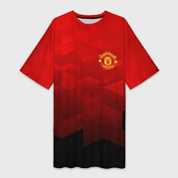 Женская длинная футболка FC Man UTD: Red Poly