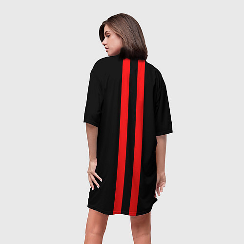 Женская длинная футболка AC Milan 1899 / 3D-принт – фото 4