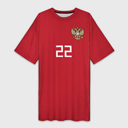 Женская длинная футболка Сборная России: Дзюба ЧМ-2018