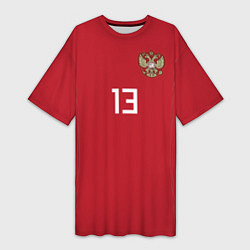 Женская длинная футболка Сборная России: Кудряшов ЧМ-2018