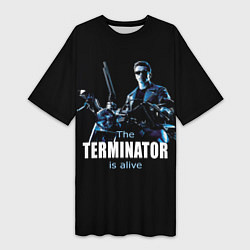 Женская длинная футболка Terminator: Is alive