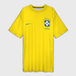 Женская длинная футболка Сборная Бразилии