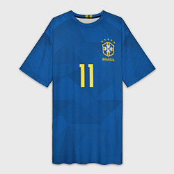 Футболка женская длинная Coutinho Away WC 2018, цвет: 3D-принт