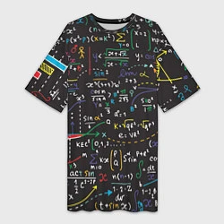 Женская длинная футболка Math