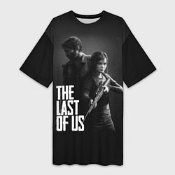 Футболка женская длинная The Last of Us: Black Style, цвет: 3D-принт
