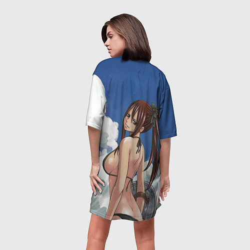 Женская длинная футболка Fairy Tail / 3D-принт – фото 4