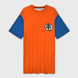 Женская длинная футболка DBZ: Kame Senin Kanji Emblem