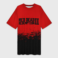 Футболка женская длинная Red Dead Redemption II, цвет: 3D-принт