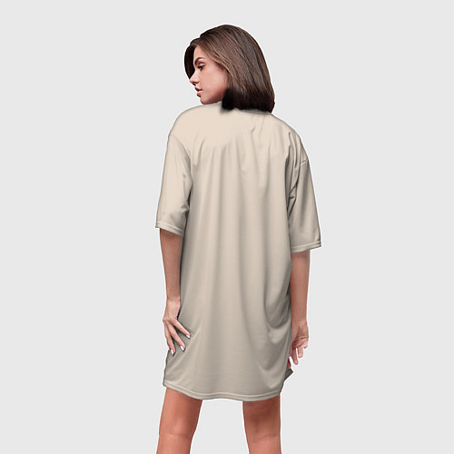 Женская длинная футболка Paint Fox / 3D-принт – фото 4