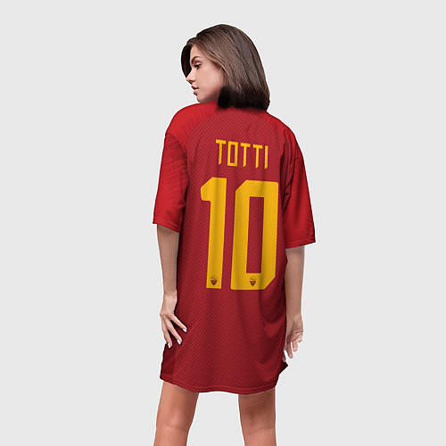 Женская длинная футболка Totti legend 18-19 / 3D-принт – фото 4