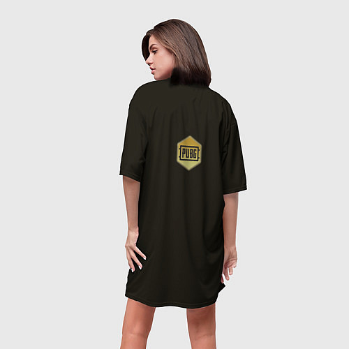 Женская длинная футболка PUBG Soldier / 3D-принт – фото 4
