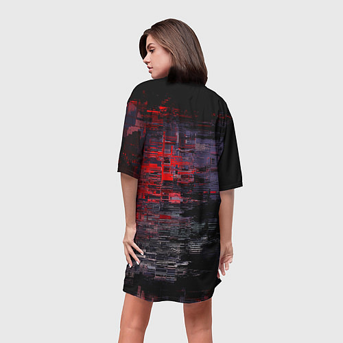 Женская длинная футболка Cyberpunk 2077 / 3D-принт – фото 4