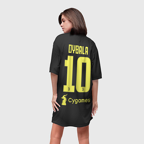 Женская длинная футболка Dybala 18-19 alternative / 3D-принт – фото 4