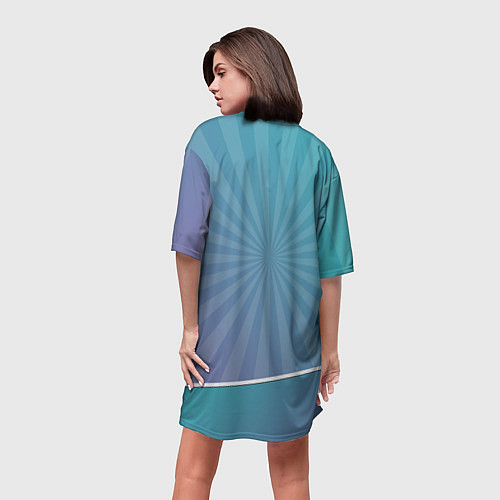 Женская длинная футболка GONE Fludd / 3D-принт – фото 4