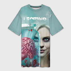 Женская длинная футболка I-ZOMBIE large
