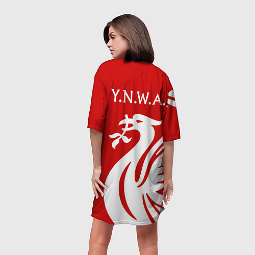 Женская длинная футболка The Reds / 3D-принт – фото 4
