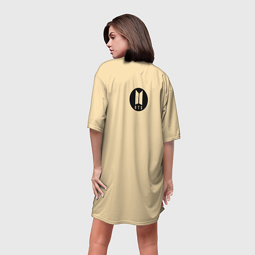 Женская длинная футболка Park Jimin / 3D-принт – фото 4