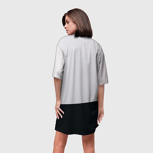 Женская длинная футболка Sasha Grey: LOVE / 3D-принт – фото 4
