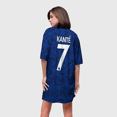 Женская длинная футболка Kante home 19-20 / 3D-принт – фото 4