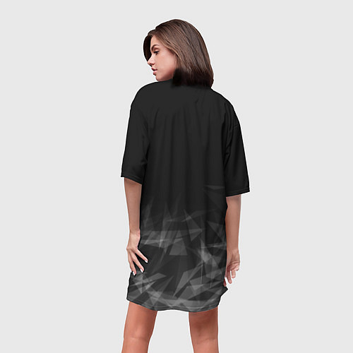 Женская длинная футболка DANGANRONPA / 3D-принт – фото 4