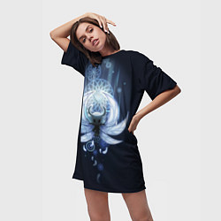 Футболка женская длинная Hollow Knight, цвет: 3D-принт — фото 2