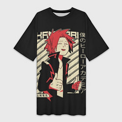 Женская длинная футболка Kaminari My hero Academia