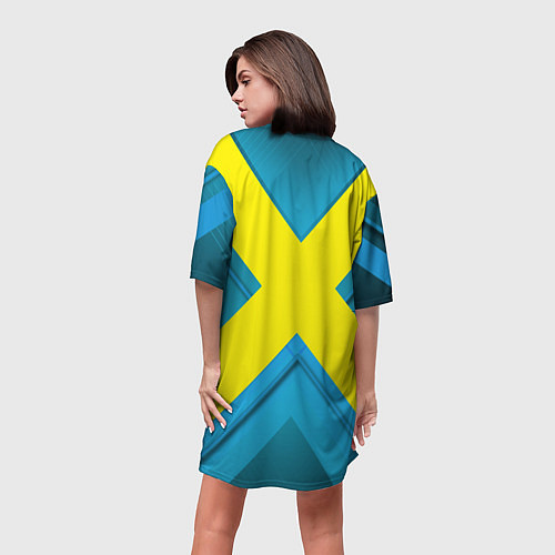 Женская длинная футболка Икс для косплея / 3D-принт – фото 4