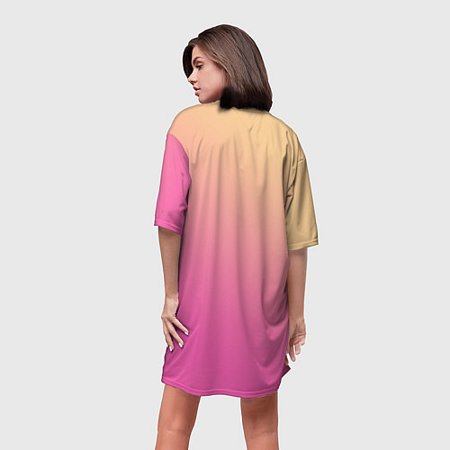 Женская длинная футболка TWICE / 3D-принт – фото 4