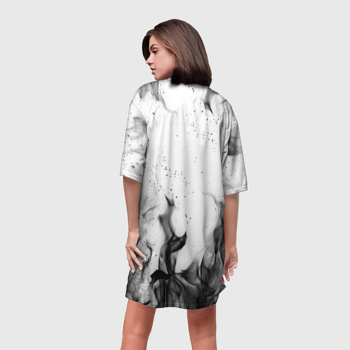 Женская длинная футболка АРИЯ / 3D-принт – фото 4
