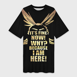 Женская длинная футболка МОЯ АКАДЕМИЯ НЕРО MY HERO ACADEMIA