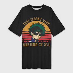 Женская длинная футболка Моя геройская академия