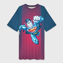 Женская длинная футболка Superman