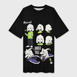 Футболка женская длинная UNDERTALE, цвет: 3D-принт