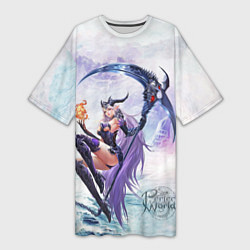 Женская длинная футболка Shadow class girl