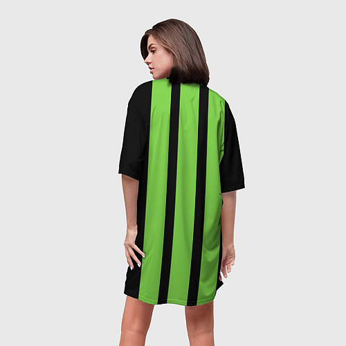 Женская длинная футболка Билли Айлиш / 3D-принт – фото 4