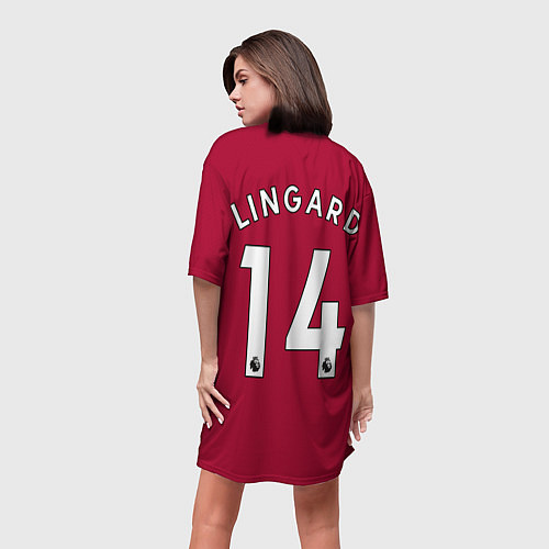 Женская длинная футболка Lingard Manchester United / 3D-принт – фото 4