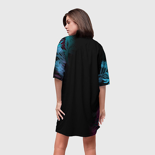 Женская длинная футболка STRAY KIDS / 3D-принт – фото 4