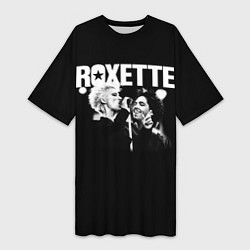 Футболка женская длинная Roxette, цвет: 3D-принт