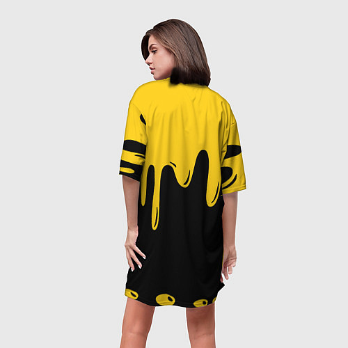 Женская длинная футболка BRAWL STARS SALLY LEON / 3D-принт – фото 4