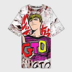 Женская длинная футболка GTO Крутой учитель онидзука