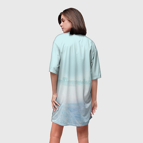 Женская длинная футболка Фигурное катание / 3D-принт – фото 4