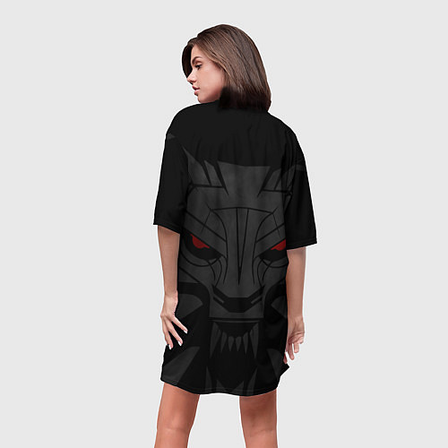 Женская длинная футболка ВЕДЬМАК / 3D-принт – фото 4
