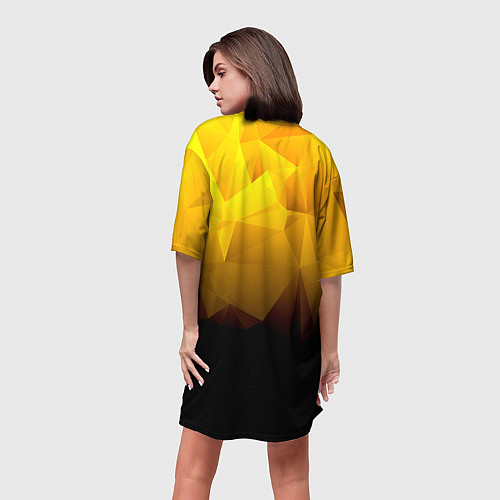 Женская длинная футболка BRAWL STARS SALLY LEON / 3D-принт – фото 4