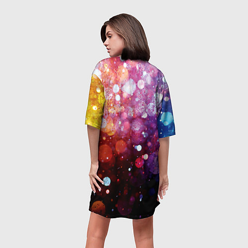 Женская длинная футболка Brawl Stars Leon, Dab / 3D-принт – фото 4